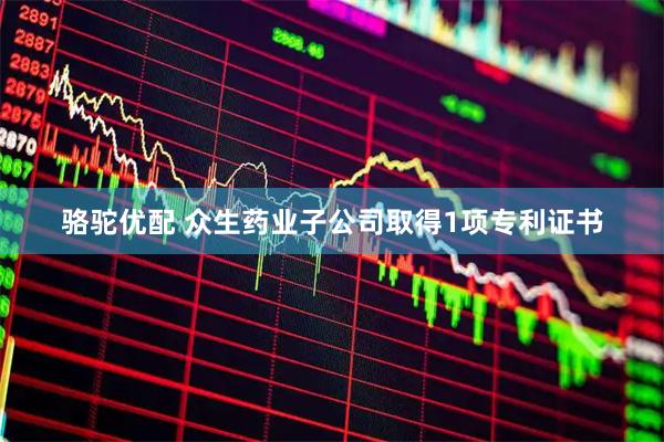 骆驼优配 众生药业子公司取得1项专利证书